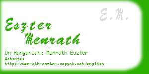 eszter menrath business card